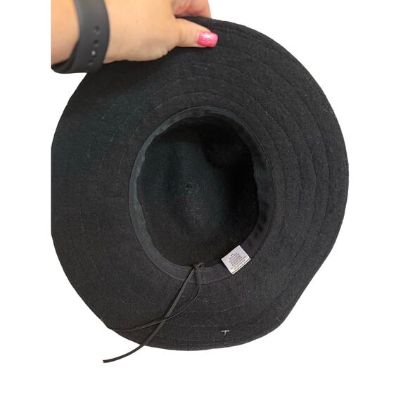 New Boho Chic Women's OS Wool Blend Animal Print Fedora Floppy Adjustable Hat - Picture 7 of 8